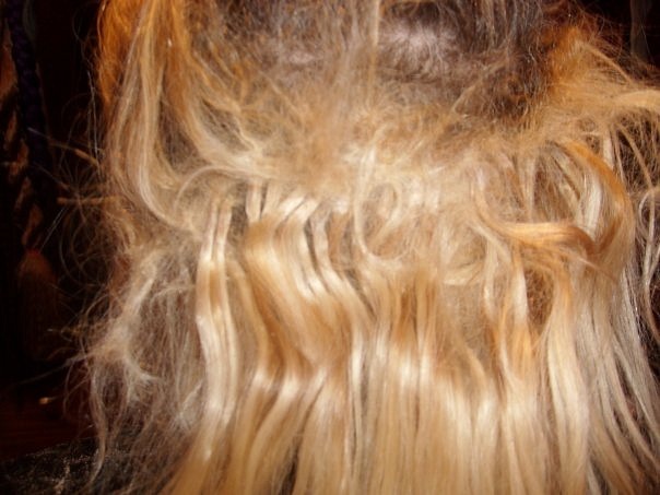 Колтуны на нарощенных волосах фото